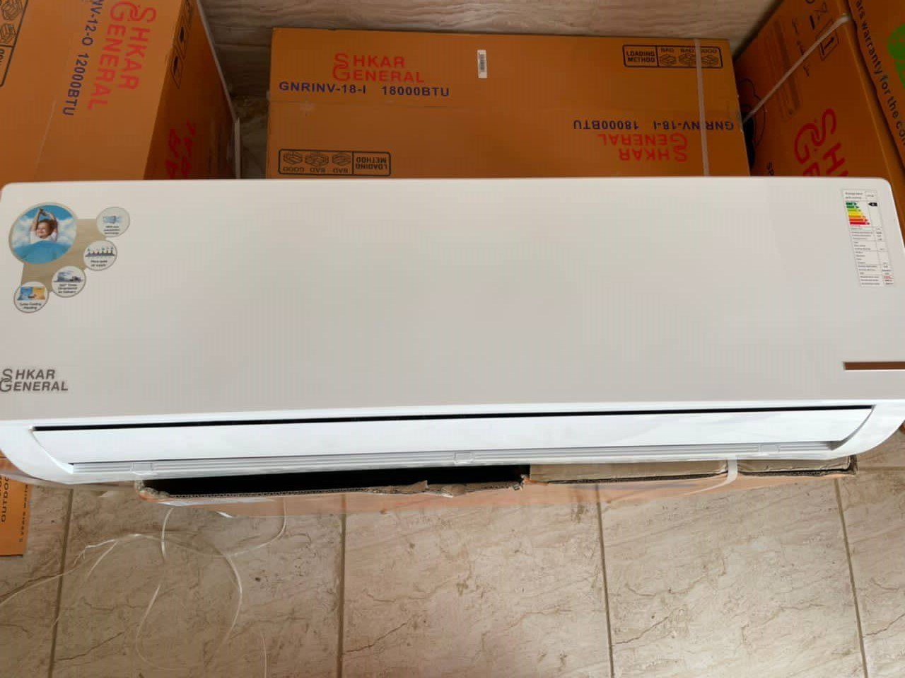 کولر گازی جنرال شکار لبخند 12000 مدل GNR-12WAA